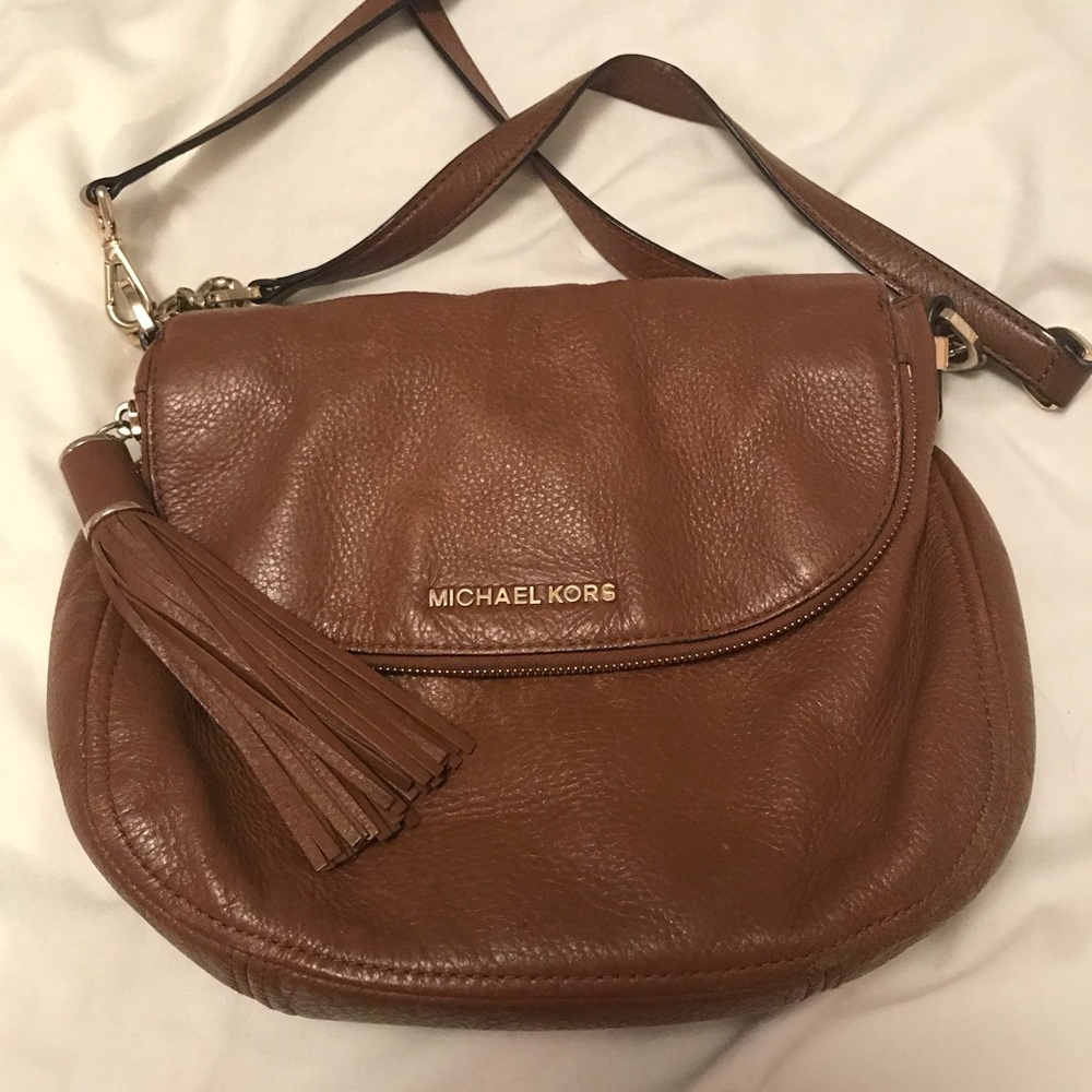Michael Kors Tan Leather Satchel Purse